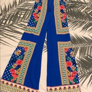 High wasted printed pants